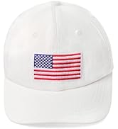 ACTLATI Kids Baseball Cap American Flag Hat for Toddler Boys Girls Cute Embroidered Cotton USA Fl...