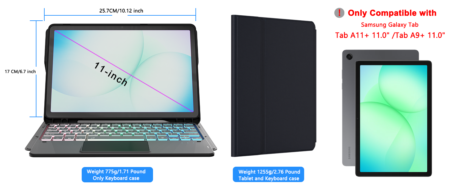 magnetic keyboard for galaxy tab A11 Plus