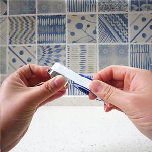 Wrap the end of the Teflon tape around the internal thread interface