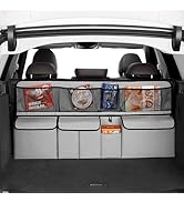 Viaviat Hanging Car Trunk Organizer, Collapsible Backseat Storage Bag with 8 Large Pockets for Me...