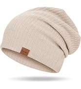 Slouchy Beanie for Women Men Lightweight Warm Beanie Hat Soft Windproof Chemo Cap Stretch Skull Cap