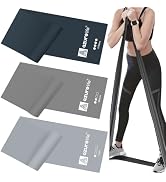 A AZURELIFE Resistance Bands,Professional Long Non-Latex Elastic Stretch Bands,Exercise Bands for...
