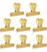 Set of 8 Heavy Duty Stainless Steel Bag Clips, SourceTon 3 x 2.4 Inch Durable Paper Seal Grip for...