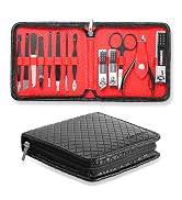 Nail Kit, FAMILIFE Professional Manicure Set Manicure Kit Nail Clipper Set, 13 in 1 Stainless Ste...