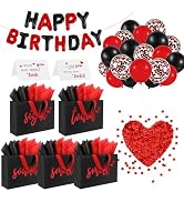 Addblu 5 Senses Gift Bags for Him with Labels Tissue Paper And Handles, 12.6"X8.7"X4" Includes Bi...