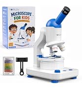 TOMLOV DM301K Microscope for Kids, Beginner Student Optical Microscope with Slides, Phone Adapter...