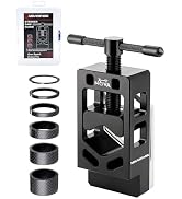 NOVASPARK Steerer Tube Saw Guide for Cutting Bicycle Fork Seatpost Handlebar, Widened Vise Base w...
