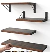 BAYKA Wall Shelves for Bedroom Decor, Floating Shelves for Wall Living Room Kitchen Storage, Moun...