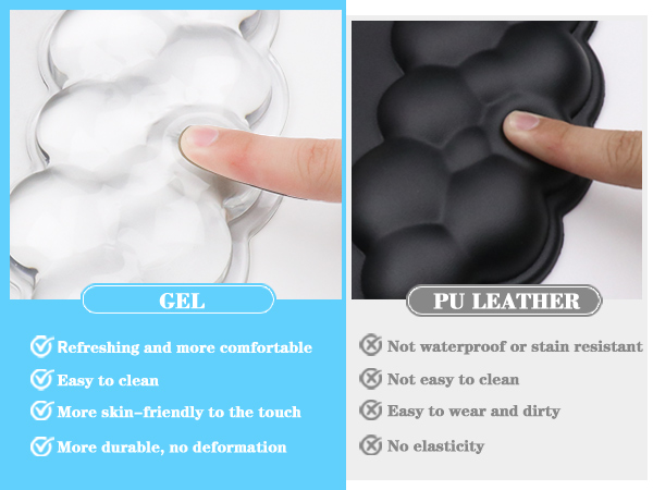 Gel Cloud Keyboard and Mouse Wrist Rest