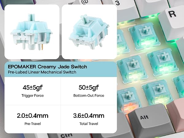 EPOMAKER TH87 Wireless Mechanical Keyboard with 10000mAh Battery