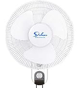 Simple Deluxe Wall Mount Fan, 16 Inch Digital Household Fans with Adjustable Tilt, 90 Degree, 3 S...