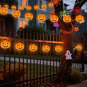 Halloween pumpkin lights outdoor