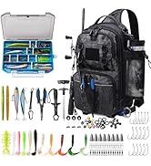 oinitiry Fishing Bag with Tackle Box, Convertible Fishing Tackle Bag with Rod & Beverage Holder, ...
