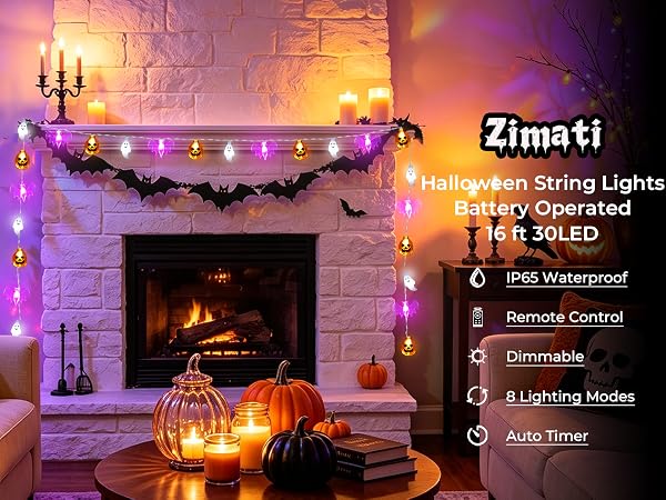 battery operated string lights halloween