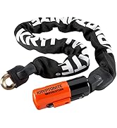 Kryptonite Evolution 1090 Bike Chain Lock, 3 Feet Long 10mm Steel Maximum Security Anti-Theft Cha...