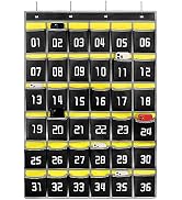 Loghot Numbered Classroom Sundries Closet Pocket Chart for Cell Phones Holder Wall Door Hanging O...