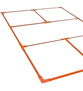A11N SPORTS Pickleball Court Line Set, Neon Orange