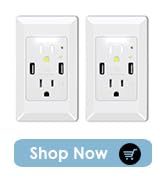 Night Light USB Charger Wall Outlet