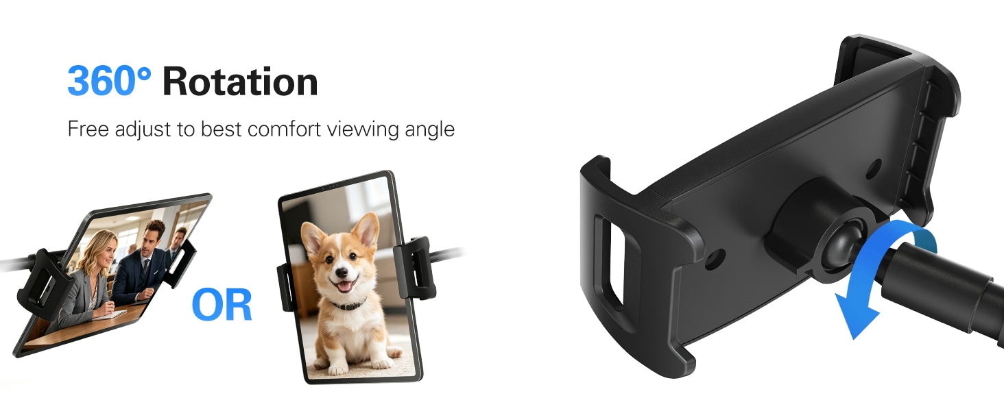 tablet holder for bed