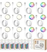 12PCS 3D Printer LED Lamp Kit–RGB LED Light & 3 CCT Adjustable(3000K-6000K) | Cxydm 5V USB Powere...