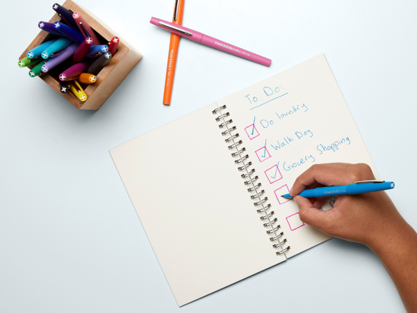 hand write todo list notebook journal colorful organize mom dad adult kids teacher gift kitchen best