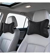 SendyFeather 2 Pack Car Neck Pillow Soft Breathable Mesh Headrest Pillows for Driving Support, Un...