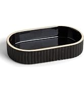 Preston Lane Signature Bath Ceramic Tray – Handmade in Portugal with Fluted Edges & Hand-Painted ...