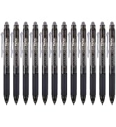 ParKoo Retractable Erasable Gel Pens Clicker Fine Point 0.7 mm, No Need for White Out, Black Ink ...