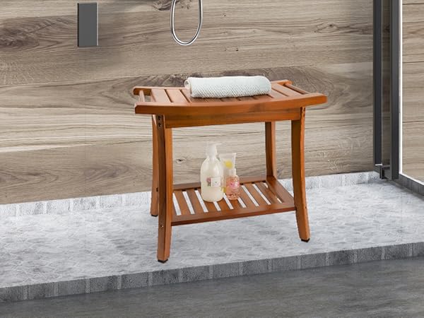 Teak Shower Bench