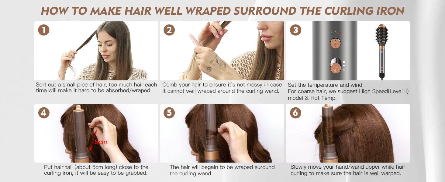 Hair dryer brush hot air brushes set