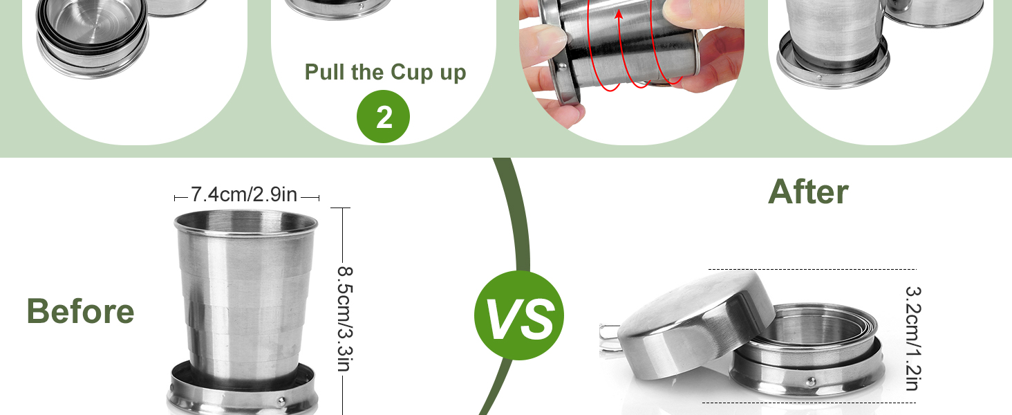 collapsible cups with lids