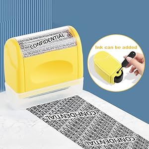identity theft protection roller stamp