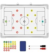 Soccer Dry Erase Coaches Clipboard, Large Soccer Lineup Coaching Strategy Tactics Board,Portable ...