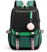 Backpack for Girls Casual Daypack Nylon Waterproof Kids Elementary Middle Schoolbag Children Bookbag