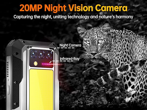 while the 20MP infrared night vision surpasses human visual limits