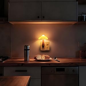 cute night light mushroom lamp