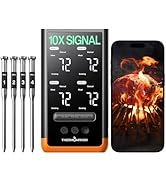 ThermoMaven Wireless Bluetooth Smart Meat Thermometer: Standalone Base, WiFi Thermometer with Sub...