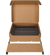 CRUGLA Laptop Shipping Box with Cushioned Foam, Up to 17 inch Corrugated Cardboard Mailer for Lap...