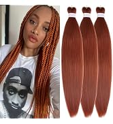 Ginger Braiding Hair Pre stretched Ez Braid Knotless Fulani Braiding Hair