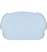 Coomazy Cat Dog Food Mat, Enlarge and Thickened Silicone Pet Mat, Raised Edge to Prevent Food and...