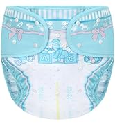 Littleforbig Washable Adjustable Reusable Waterproof Cloth Adult Diaper Wrap Cover One Size - Pot...