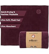 Manduka eQua Hot Hand Towel - 16" Double-Knit Microfiber Rapid Sweat Absorption Multipurpose Work...