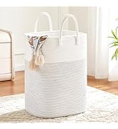 Artfeel Laundry Basket,Woven Cotton Rope Laundry Hamper,60L Versatile Storage for Dirty Clothes,B...
