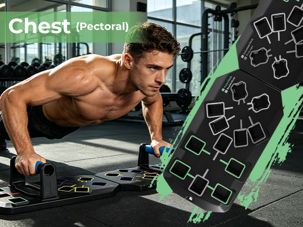 Push Up Board 7-In-1 Workout Equipment With Square Slots