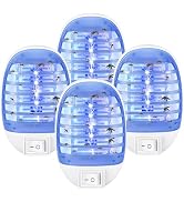 Bug Zapper Indoor, Fly Trap Insect Killer, 4 Pack Electronic Fly Trap Zapper for Indoors, Plug in...