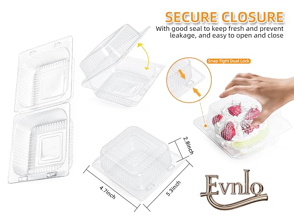 Count Clear Plastic Containers with Lids for Food