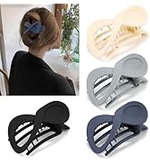 Atoden Flat Hair Clips for Thin Hair French Concord Hair Clips 3.4'' Lay Down Flat Hair Claw Clip...