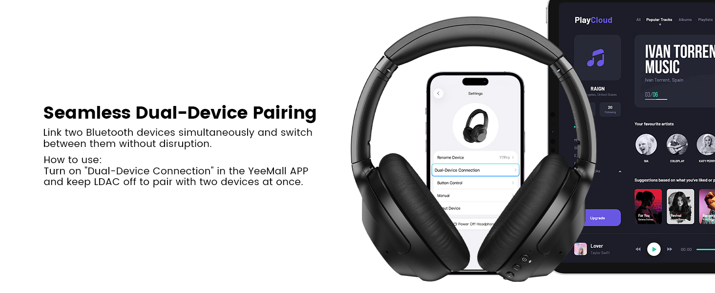 Hybrid Active Noise Cancelling Headphones