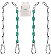 SELEWARE 2 Pcs 65" Heavy Duty Swing Chains, 1000LB Capacity Stainless Steel Hanging Chains with 4...