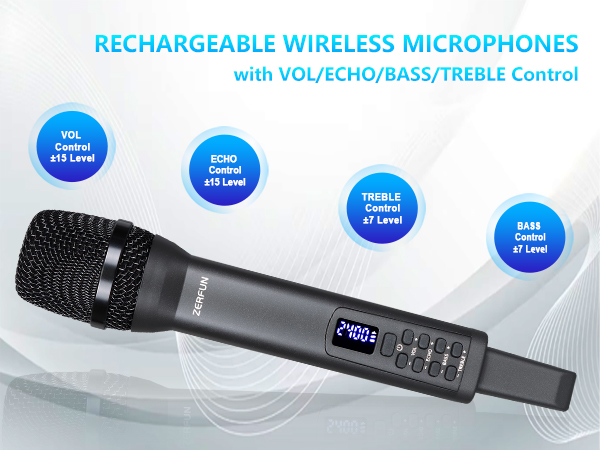 2 Wireless Microphones